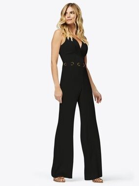 Ramy Brook Black Tilda Lace Jumpsuit